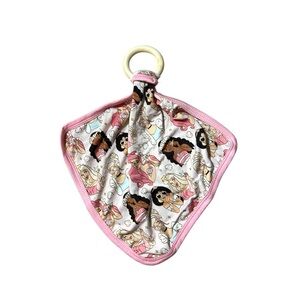 NWOT Baby Bamboo Lovey with Wooden Ring